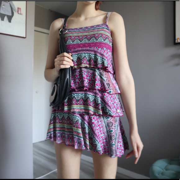 Patterned Mini Skirt - Picture 7 of 9